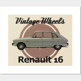 Vintage Wheels - Renault 16 Posters and Art